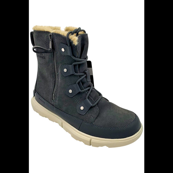 Sorel Shoes - Sorel Explorer Women's II Joan Dual Zip Waterproof Boots Grill/Fawn - Medium